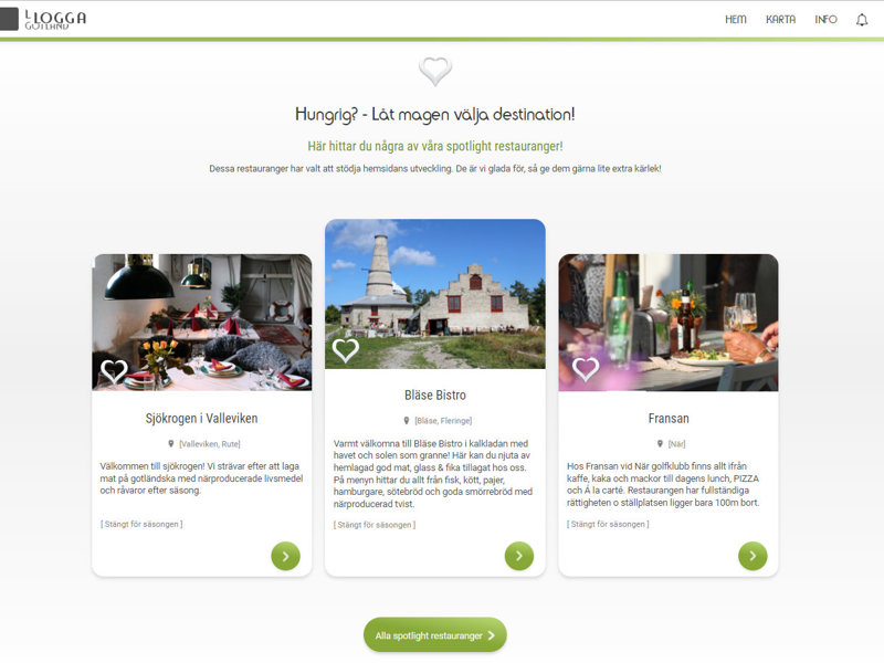 Synlighet på startsidan